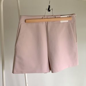 Express high-waist shorts in mauve